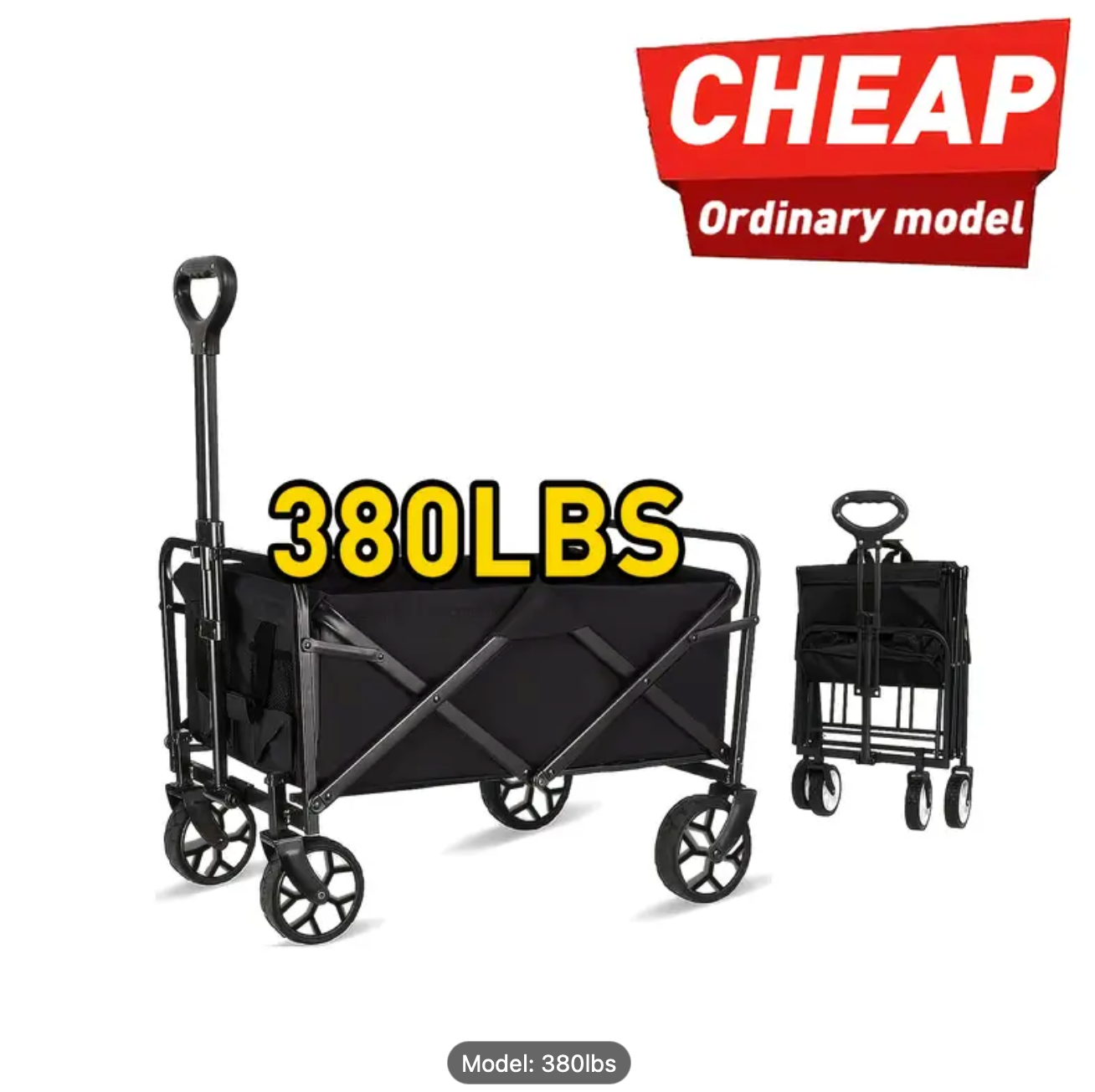 680-450LBS VIC Heavy Duty Collapsible Wagon Cart Capacity